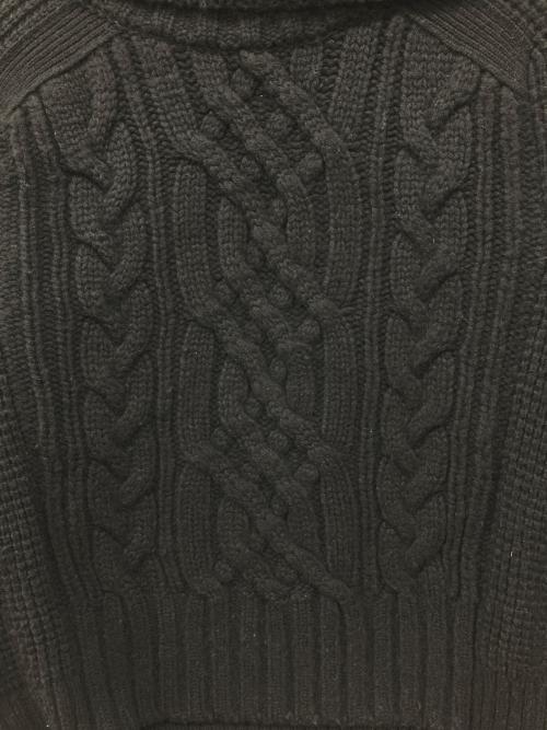 sacai（サカイ）sacai (サカイ) スヌードケーブルニットセーター ブラック サイズ:1の古着・服飾アイテム