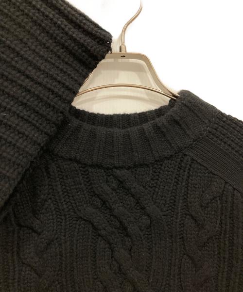 sacai（サカイ）sacai (サカイ) スヌードケーブルニットセーター ブラック サイズ:1の古着・服飾アイテム
