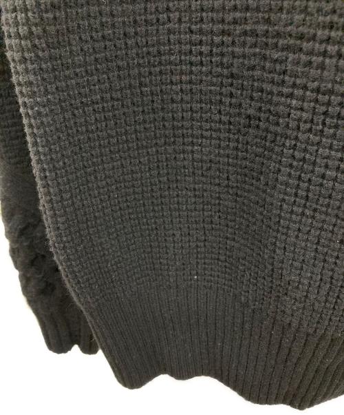 sacai（サカイ）sacai (サカイ) スヌードケーブルニットセーター ブラック サイズ:1の古着・服飾アイテム