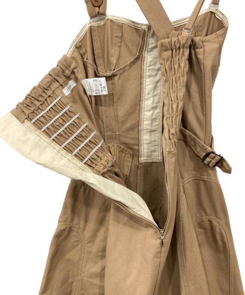 CASA FLINE（カーサフライン）CASA FLINE (カーサフライン) フロントホックプリーツワンピース ベージュ サイズ:Freeの古着・服飾アイテム