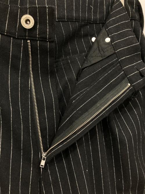 Ballsy.Brothers（ボールジーブラザーズ）Ballsy.Brothers (ボールジーブラザーズ)  wool western stripe slacks / ウールウエスタンストライプスラックス ブラック サイズ:Lの古着・服飾アイテム