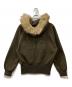 HTH (エイチティーエイチ) volume fur zip hoodie / ボリュームファージップフーディ カーキ サイズ:F：7000円
