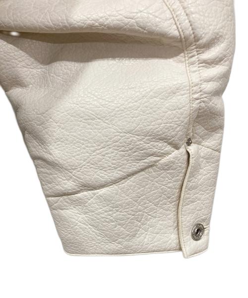 Ballsy.Brothers（ボールジーブラザーズ）BALLSY.BROTHERS (ボールジーブラザーズ) Western faux leather work jacket / ウエスタンフェイクレザーワークジャケット ホワイト サイズ:Lの古着・服飾アイテム