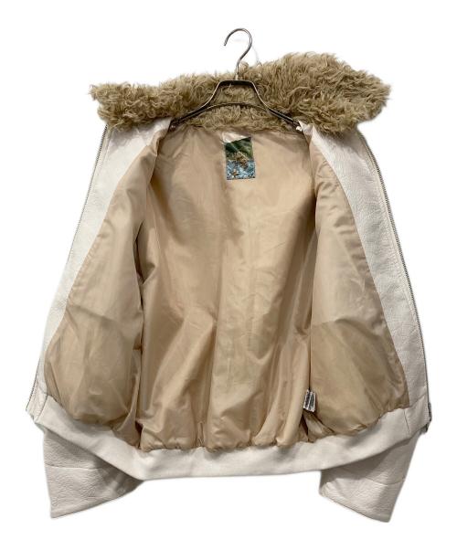 Ballsy.Brothers（ボールジーブラザーズ）BALLSY.BROTHERS (ボールジーブラザーズ) Western faux leather work jacket / ウエスタンフェイクレザーワークジャケット ホワイト サイズ:Lの古着・服飾アイテム