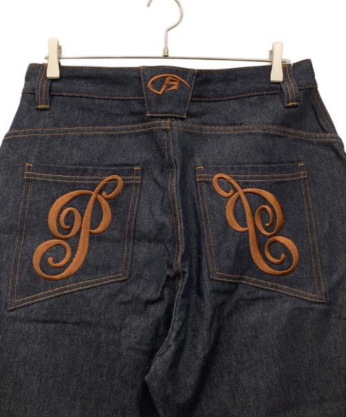 peoplestyle（ピープルスタイル）PEOPLESTYLE (ピープルスタイル) カーブデニムパンツ インディゴ サイズ:Lの古着・服飾アイテム