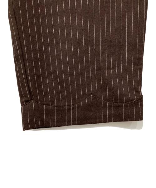 Ballsy.Brothers（ボールジーブラザーズ）Ballsy.Brothers (ボールジーブラザーズ)  wool western stripe slacks / ウールウエスタンストライプスラックス ブラウン サイズ:Lの古着・服飾アイテム