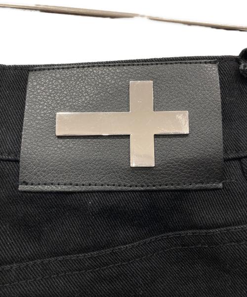 TYPE SHADE（タイプシェイド）TYPE SHADE (タイプシェイド) スタッズ ダブルウエスト デニム ブラック サイズ:Sの古着・服飾アイテム