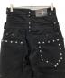 中古・古着 TYPE SHADE (タイプシェイド) スタッズ ダブルウエスト デニム ブラック サイズ:S：22000円