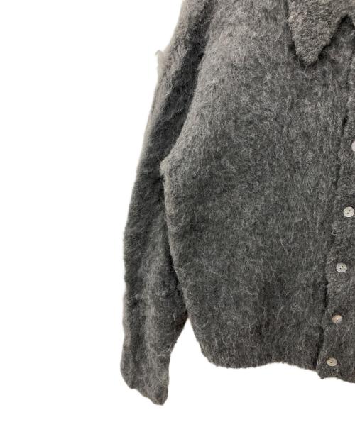 Ballsy.Brothers（ボールジーブラザーズ）BALLSY.BROTHERS (ボールジーブラザーズ) mohair blend knit cardigan / モヘヤブレンドニットカーディガン グレー サイズ:Lの古着・服飾アイテム