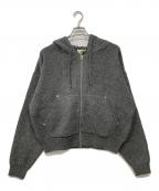 Ballsy.Brothersボールジーブラザーズ）の古着「ニットダブルジップフーディー」｜グレー