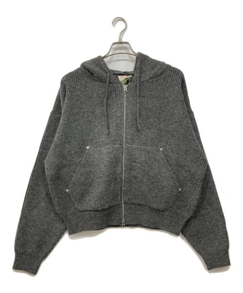 Ballsy.Brothers（ボールジーブラザーズ）BALLSY.BROTHERS (ボールジーブラザーズ) ニットダブルジップフーディー グレー サイズ:M 未使用品の古着・服飾アイテム