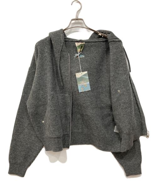 Ballsy.Brothers（ボールジーブラザーズ）BALLSY.BROTHERS (ボールジーブラザーズ) ニットダブルジップフーディー グレー サイズ:M 未使用品の古着・服飾アイテム