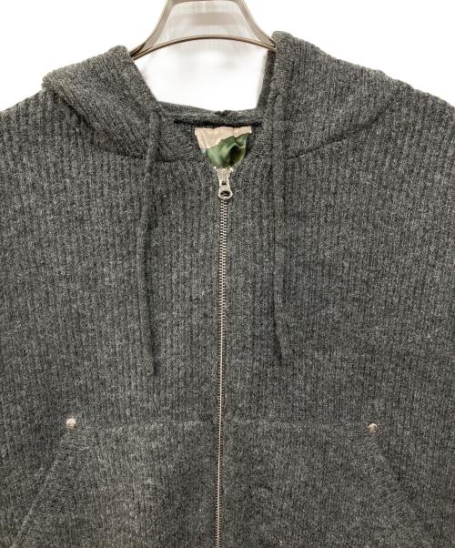 Ballsy.Brothers（ボールジーブラザーズ）BALLSY.BROTHERS (ボールジーブラザーズ) ニットダブルジップフーディー グレー サイズ:M 未使用品の古着・服飾アイテム