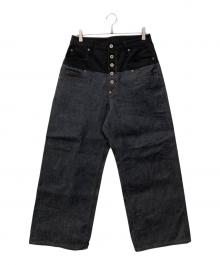 BADWAY×Ballsy.Brothers（バッドウェイ×ボールジーブラザーズ）の古着「2up wide denim pants / 2アップワイドデニムパンツ」｜インディゴ