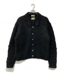 Ballsy.Brothers（ボールジーブラザーズ）の古着「mohair blend knit cardigan / モヘヤブレンドニットカーディガン」｜ブラック