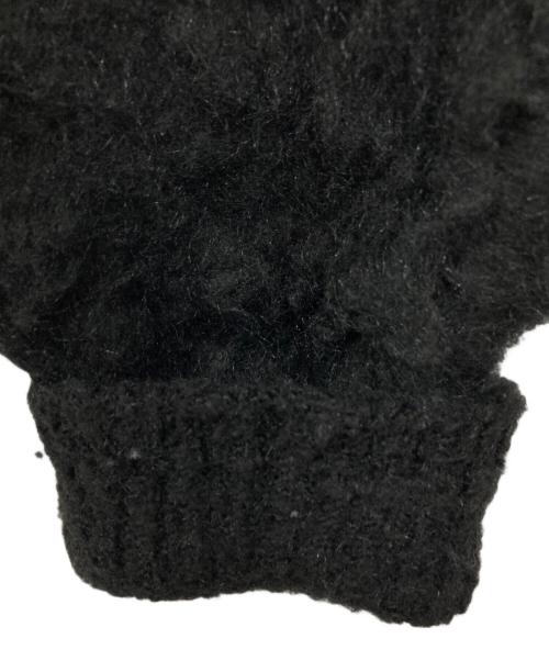 Ballsy.Brothers（ボールジーブラザーズ）BALLSY.BROTHERS (ボールジーブラザーズ) mohair blend knit cardigan / モヘヤブレンドニットカーディガン ブラック サイズ:Lの古着・服飾アイテム
