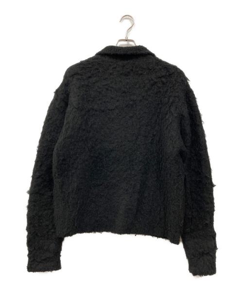 Ballsy.Brothers（ボールジーブラザーズ）BALLSY.BROTHERS (ボールジーブラザーズ) mohair blend knit cardigan / モヘヤブレンドニットカーディガン ブラック サイズ:Lの古着・服飾アイテム