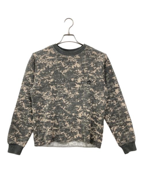 ANTIMID（アンチミッド）ANTIMID (アンチミッド) CAMO THERMAL / カモ サーマルカットソー カーキ サイズ:Smallの古着・服飾アイテム