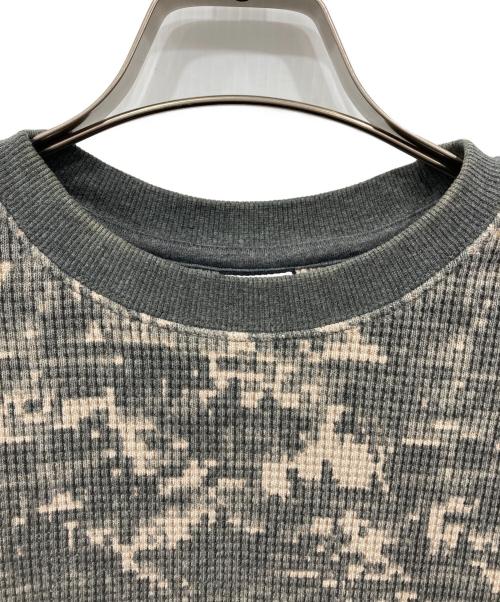 ANTIMID（アンチミッド）ANTIMID (アンチミッド) CAMO THERMAL / カモ サーマルカットソー カーキ サイズ:Smallの古着・服飾アイテム