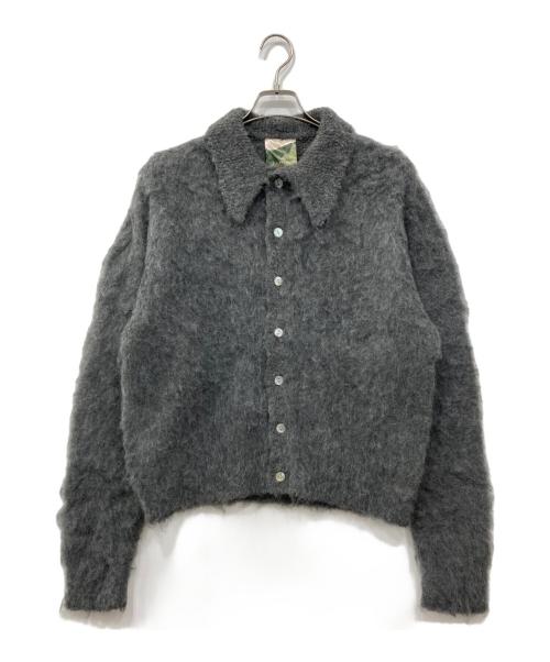 Ballsy.Brothers（ボールジーブラザーズ）BALLSY.BROTHERS (ボールジーブラザーズ) mohair blend knit cardigan / モヘヤブレンドニットカーディガン グレー サイズ:Mの古着・服飾アイテム
