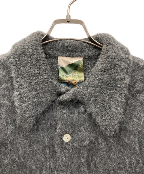Ballsy.Brothers（ボールジーブラザーズ）BALLSY.BROTHERS (ボールジーブラザーズ) mohair blend knit cardigan / モヘヤブレンドニットカーディガン グレー サイズ:Mの古着・服飾アイテム