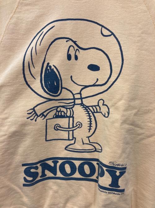 NEXUSVII（ネクサスセブン）NEXUSVII (ネクサスセブン) PEANUTS (ピーナッツ) SNOOPY CREW / スヌーピークルースウェット イエロー サイズ:MEDIUMの古着・服飾アイテム