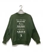 ARIESアリーズ）の古着「PERFUME SWEAT / パフューム スウェット」｜グリーン
