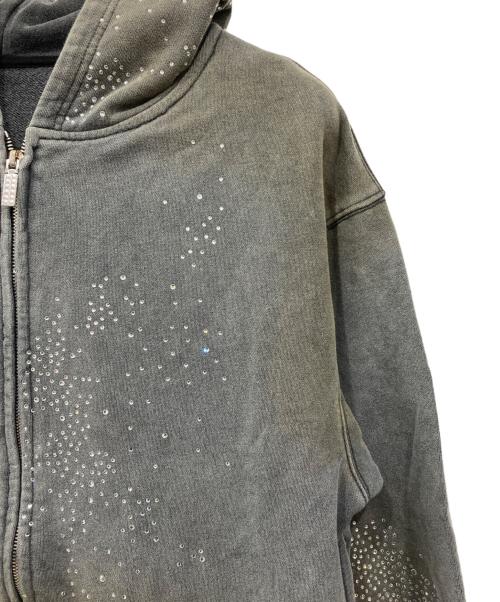 DND4DES（ディーエヌディーフォーデス）DND4DES (ディーエヌディーフォーデス) ライトストーン ダブルジップパーカー グレー サイズ:Sの古着・服飾アイテム