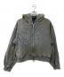 DND4DES（ディーエヌディーフォーデス）の古着「ライトストーン ダブルジップパーカー」｜グレー