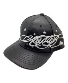 AFB（エーエフビー）の古着「エコレザーキャップ」｜ブラック