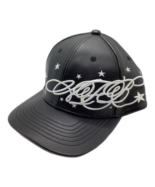 AFB（エーエフビー）AFB (エーエフビー) エコレザーキャップ ブラックの古着・服飾アイテム