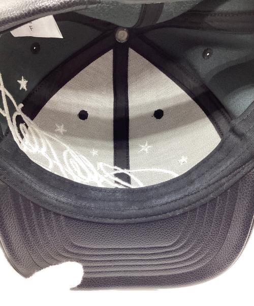 AFB（エーエフビー）AFB (エーエフビー) エコレザーキャップ ブラックの古着・服飾アイテム