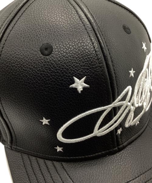 AFB（エーエフビー）AFB (エーエフビー) エコレザーキャップ ブラックの古着・服飾アイテム