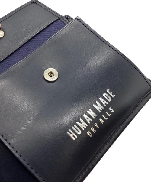 HUMAN MADE（ヒューマンメイド）HUMAN MADE (ヒューマンメイド) 2つ折り財布 ネイビーの古着・服飾アイテム