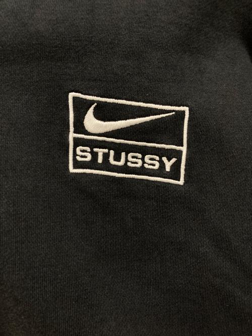 NIKE（ナイキ）NIKE (ナイキ) stussy (ステューシー) STONE WASHED FLEECE ZIP HOODIE / ストーン ウォッシュド フリース ジップフーディー ブラック サイズ:XSの古着・服飾アイテム