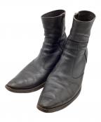 LITHIUM HOMMEリチウムオム・ファム）の古着「ジップブーツ」｜ブラック