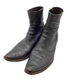 LITHIUM HOMME（リチウムオム・ファム）の古着「ジップブーツ」｜ブラック