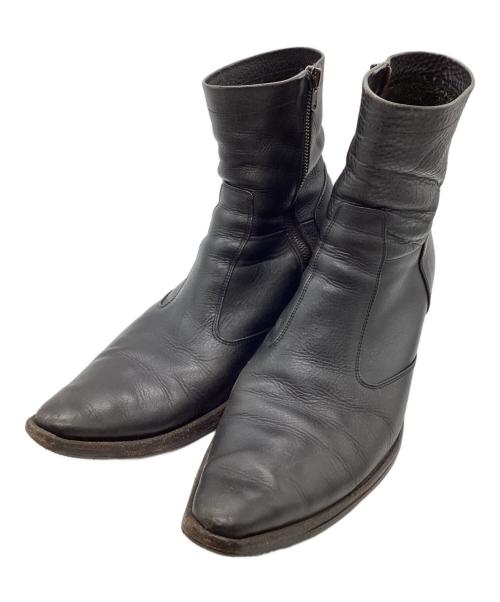 LITHIUM HOMME（リチウムオム・ファム）LITHIUM HOMME (リチウムオム・ファム) ジップブーツ ブラック サイズ:43の古着・服飾アイテム