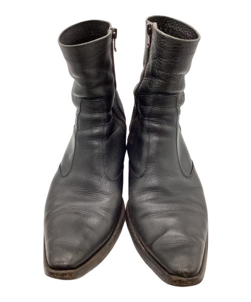 LITHIUM HOMME（リチウムオム・ファム）LITHIUM HOMME (リチウムオム・ファム) ジップブーツ ブラック サイズ:43の古着・服飾アイテム