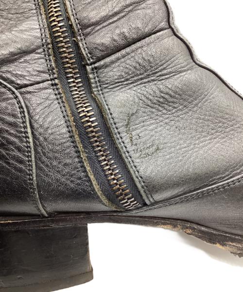 LITHIUM HOMME（リチウムオム・ファム）LITHIUM HOMME (リチウムオム・ファム) ジップブーツ ブラック サイズ:43の古着・服飾アイテム