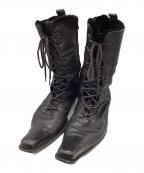 5351 pour les hommes5351プールオム）の古着「レースアップブーツ」｜ブラック