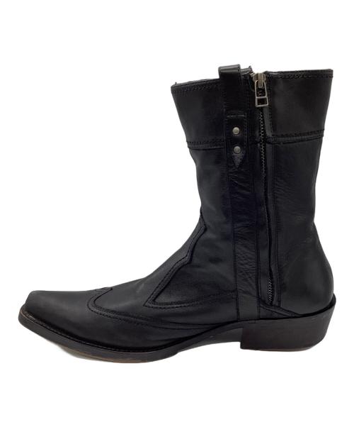 5351 pour les hommes（5351プールオム）5351 pour les hommes (5351プールオム) ウェスタンブーツ ブラック サイズ:44の古着・服飾アイテム