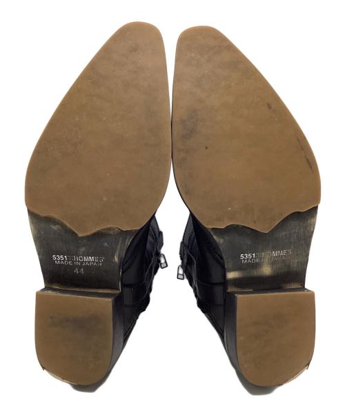 5351 pour les hommes（5351プールオム）5351 pour les hommes (5351プールオム) ウェスタンブーツ ブラック サイズ:44の古着・服飾アイテム