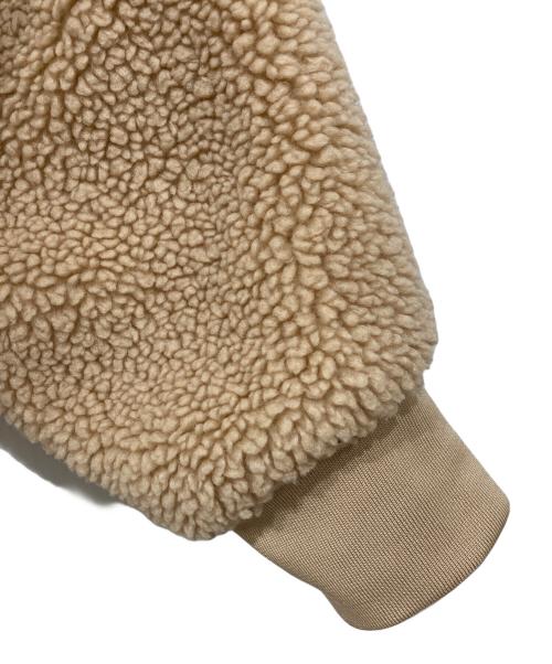 NIKE（ナイキ）NIKE (ナイキ) スウッシュ フルジップ ボア ジャケット ベージュ サイズ:Lの古着・服飾アイテム