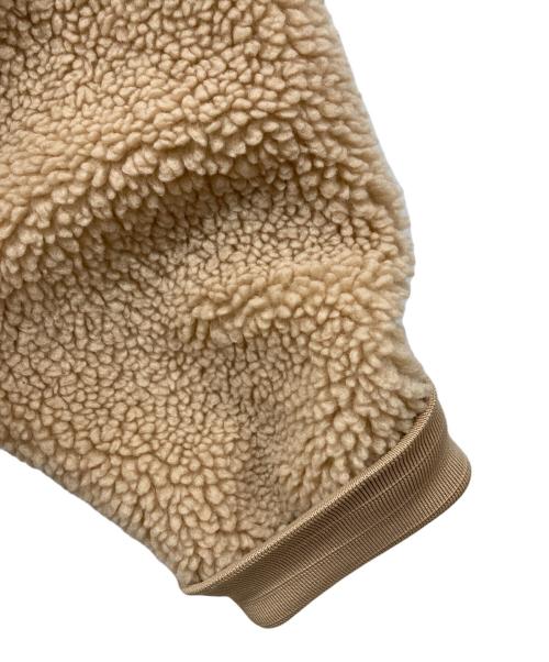 NIKE（ナイキ）NIKE (ナイキ) スウッシュ フルジップ ボア ジャケット ベージュ サイズ:Lの古着・服飾アイテム