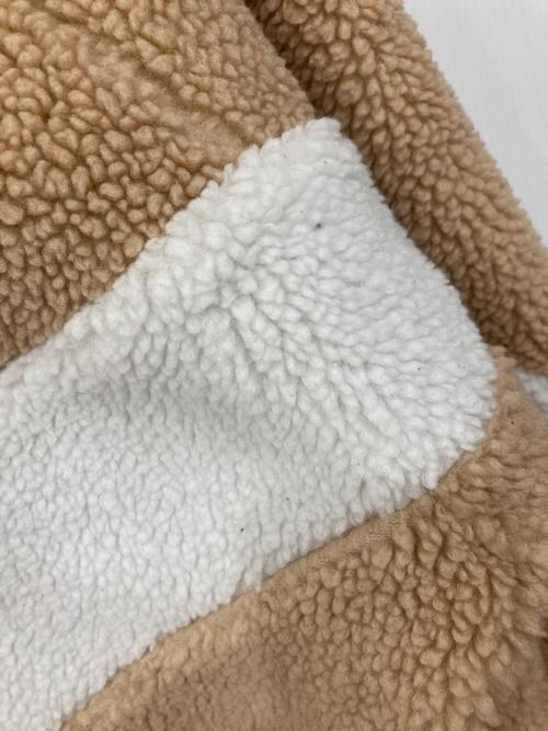 NIKE（ナイキ）NIKE (ナイキ) スウッシュ フルジップ ボア ジャケット ベージュ サイズ:Lの古着・服飾アイテム