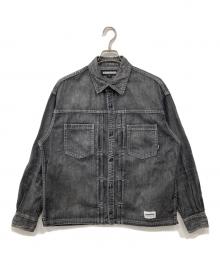 NEIGHBORHOOD（ネイバーフッド）の古着「ウォッシュドデニムシャツ」｜グレー