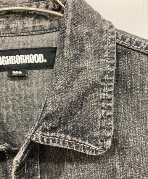NEIGHBORHOOD（ネイバーフッド）NEIGHBORHOOD (ネイバーフッド) ウォッシュドデニムシャツ グレー サイズ:Sの古着・服飾アイテム