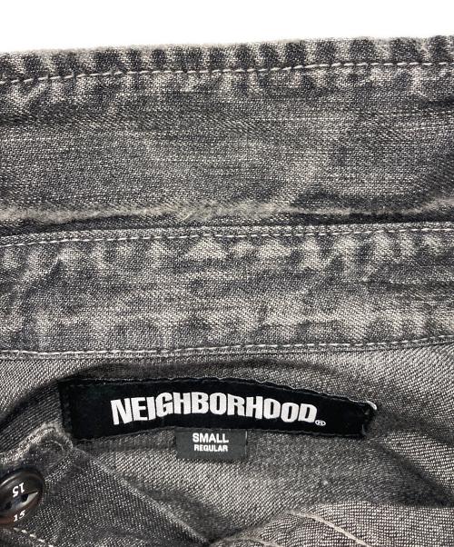 NEIGHBORHOOD（ネイバーフッド）NEIGHBORHOOD (ネイバーフッド) ウォッシュドデニムシャツ グレー サイズ:Sの古着・服飾アイテム