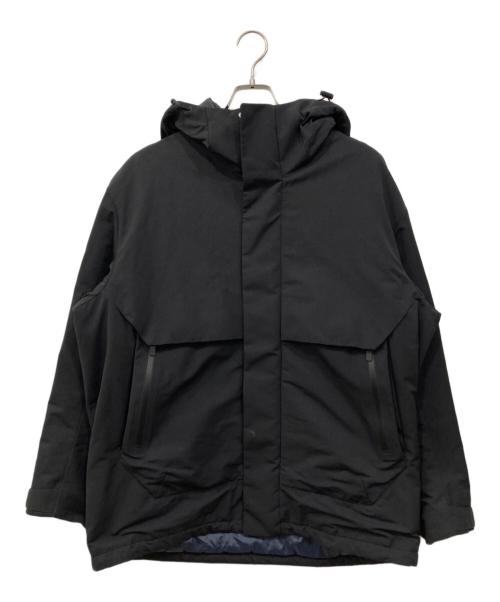 +J（プラスジェイ）+J (プラスジェイ) ハイブリッドダウンオーバーサイズパーカ ブラック サイズ:Lの古着・服飾アイテム